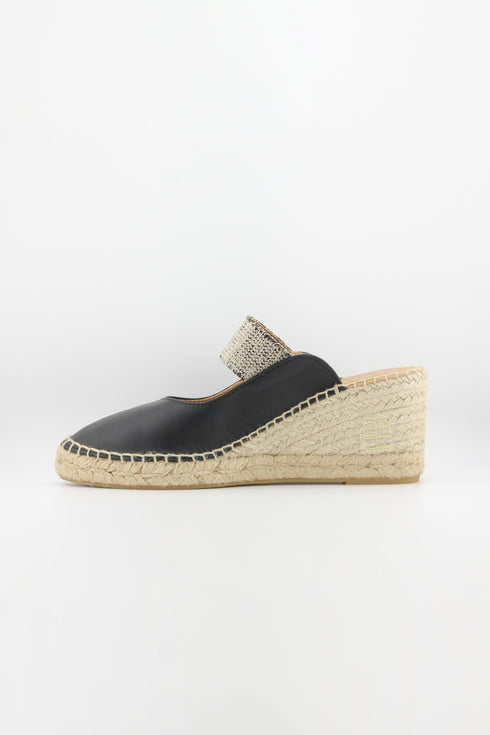 Jutelia Espadrille Wedge Mule Sandals